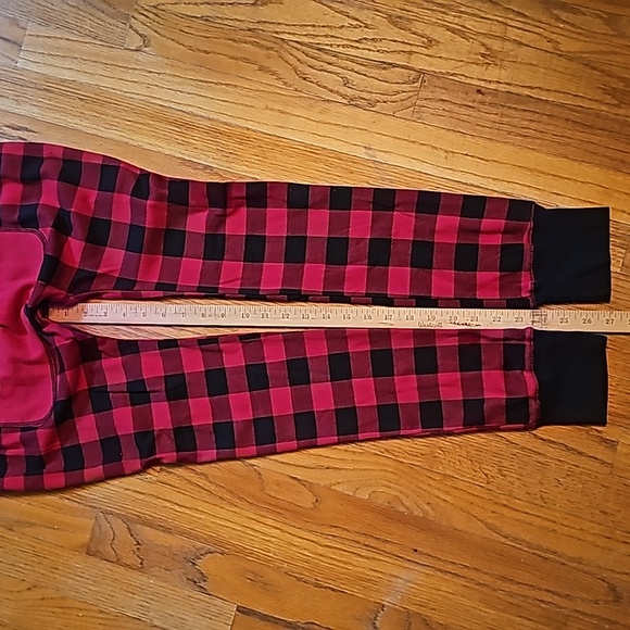 Lazy One pajamas size M flapjack butt flap Bear Cheeks red buffalo print - Picture 11 of 11